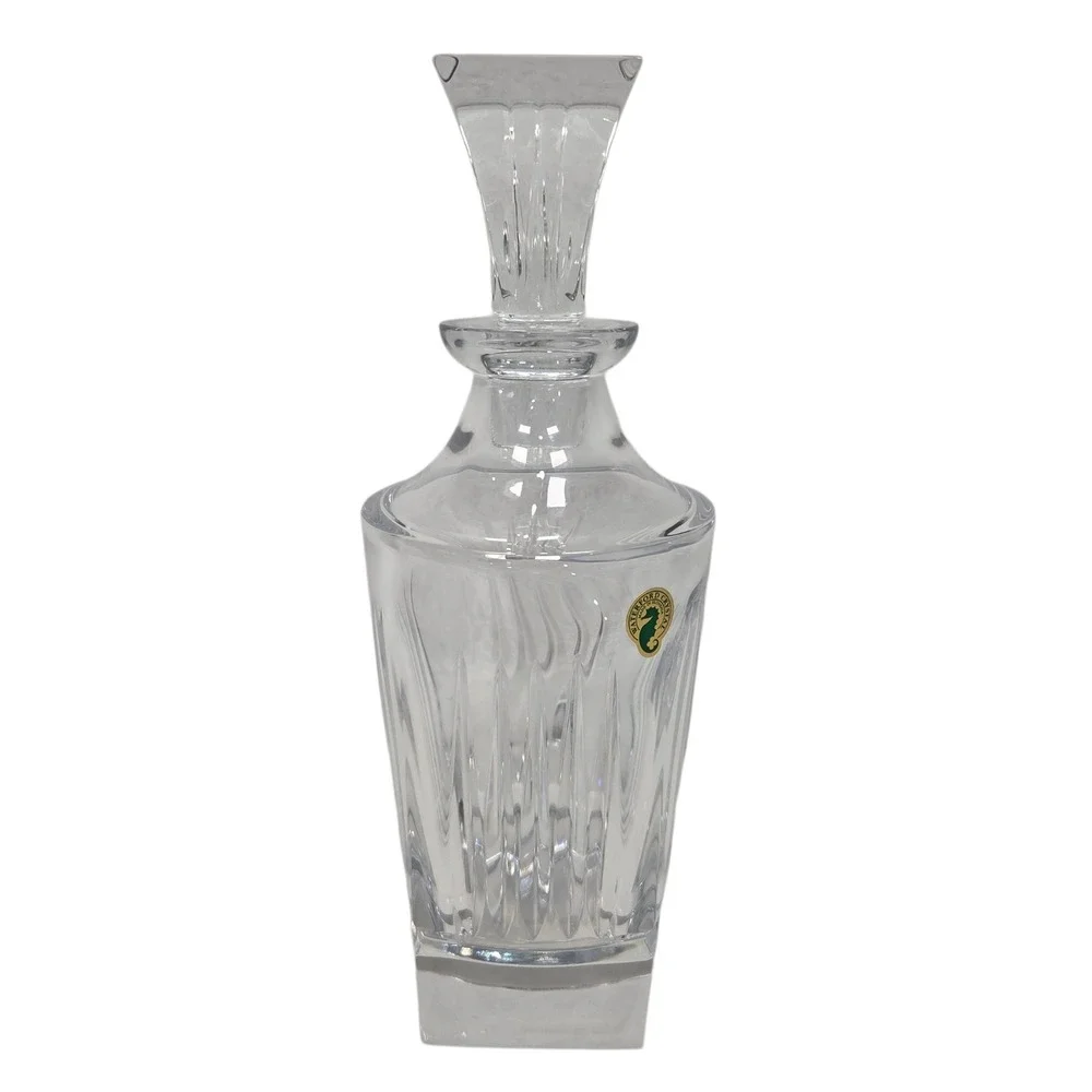Waterford Clarion Decanter Vintage Clear Lead Crystal Wedge Cut Barware 12.5in